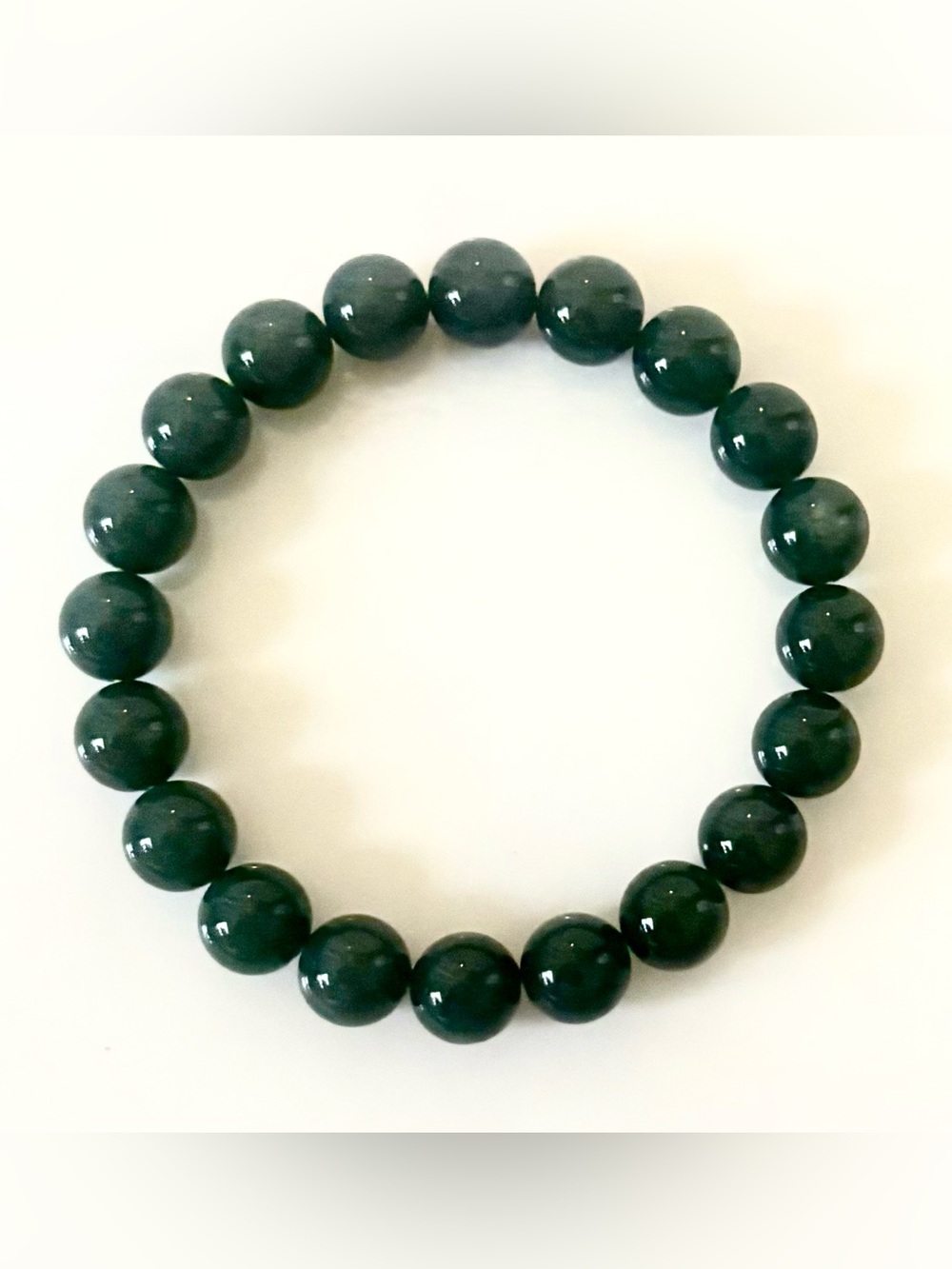 Natural Grade A Jadeite Jade Bracelet | Deep Forest Green | Certified | 33.19g